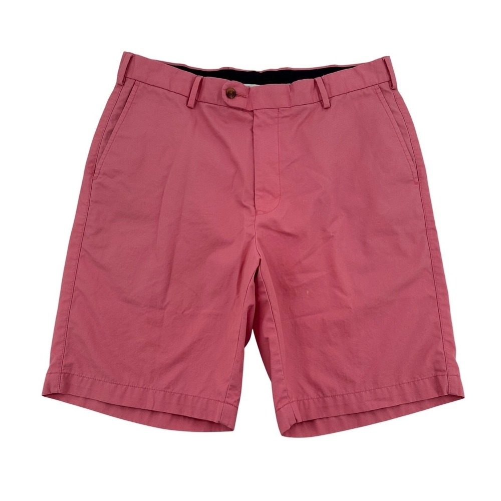 Peter Millar Pink Pima Cotton Chino Shorts Golf Sports Casual Preppy Men Size 34